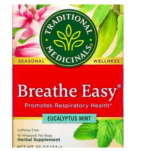 Traditional Medicinals Thé "Respiration Facile" à la menthe /16CT