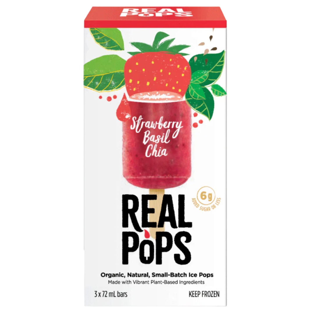 Everreal Strawberry Basil Chia Real Pops / 216ml