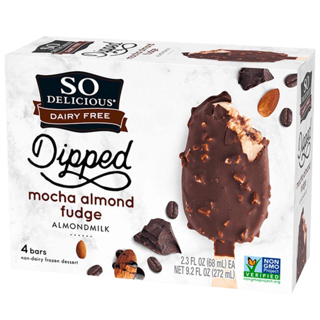 So Delicious Crème glacée aux amandes trempée dans du moka et du fudge / 263g