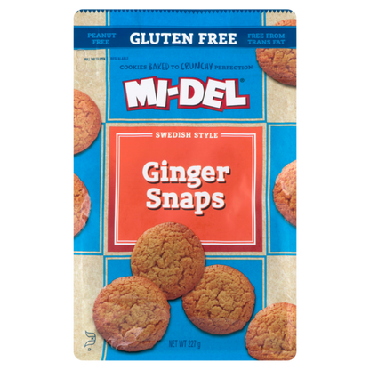 Mi-Del GF Ginger Snaps / 227g