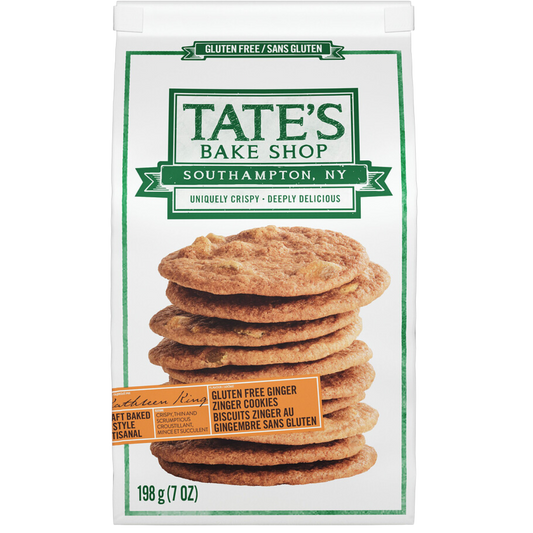 Tate's GF Ginger Zinger Cookies / 198g