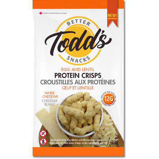 Todd's Croustilles protéinées au Cheddar blanc / 33g