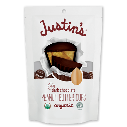 Justin's Mini Dark Chocolate Peanut Butter Cups / 120g