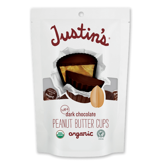 Justin's Mini coupes au chocolat noir et beurre d'arachide / 120g