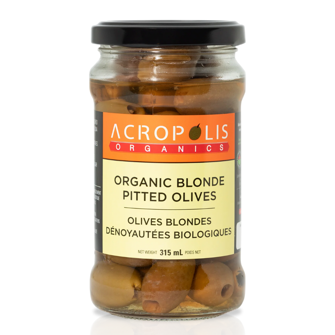 Acropolis Organic Blonde Pitted Olives/315ml