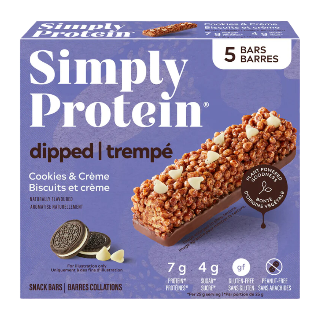 Simply Protein Cookies & Creme Dipped Bar Box/5x25g