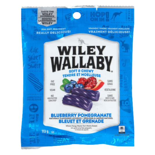 Wiley Wallaby Blueberry Pomegranate Licorice / 113g