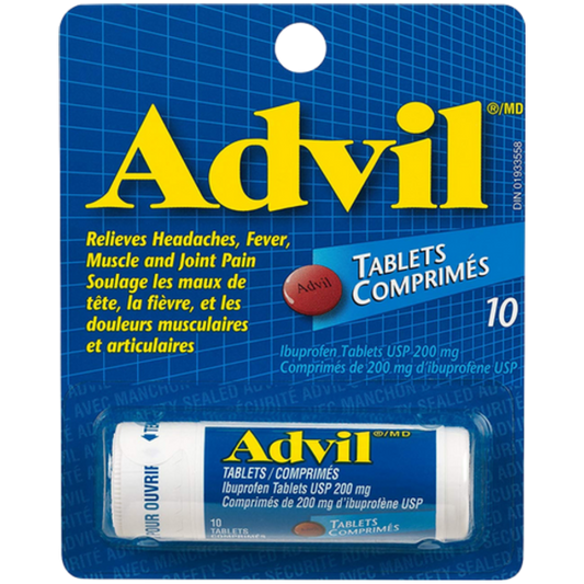 Advil Comprimés d'ibuprofène USP /10ct