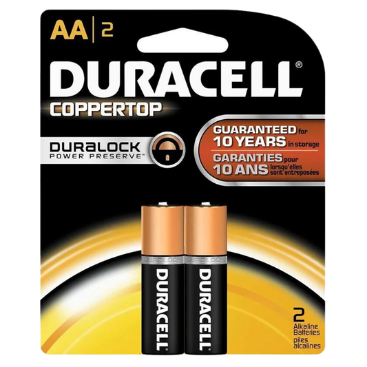 DURACELL - BATTERIES - AA-/2PK