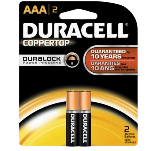 DURACELL - BATTERIES - AAA/2PK