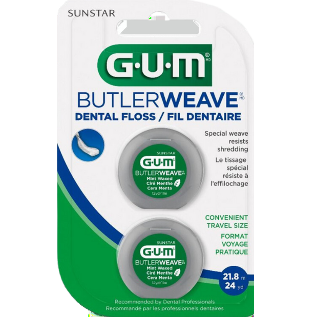 Gum Butlerweave Mint Waxed Dental Floss /21.8m