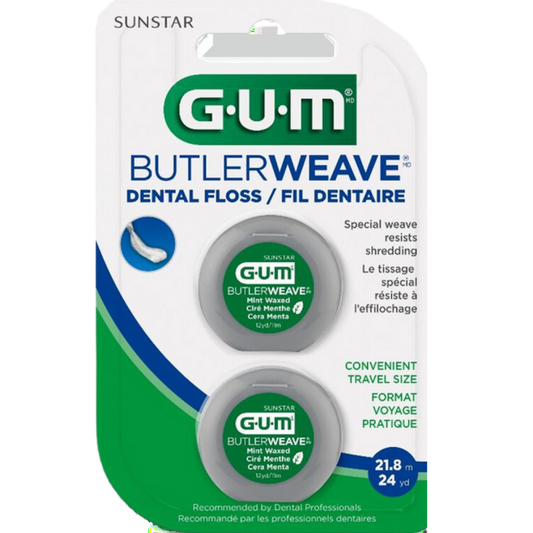 Gum Butlerweave Mint Waxed Dental Floss /21.8m