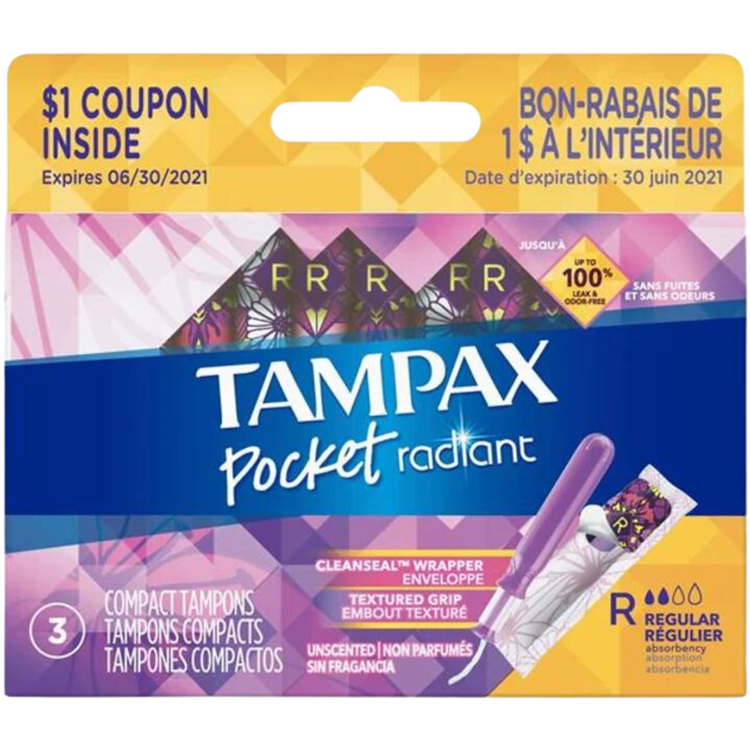 Tampax Tampons compacts réguliers non parfumés / 3ct