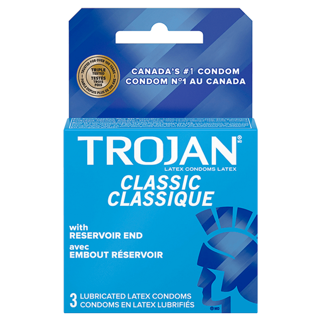 Trojan Classic Lubricated Latex Condoms/ 3ct