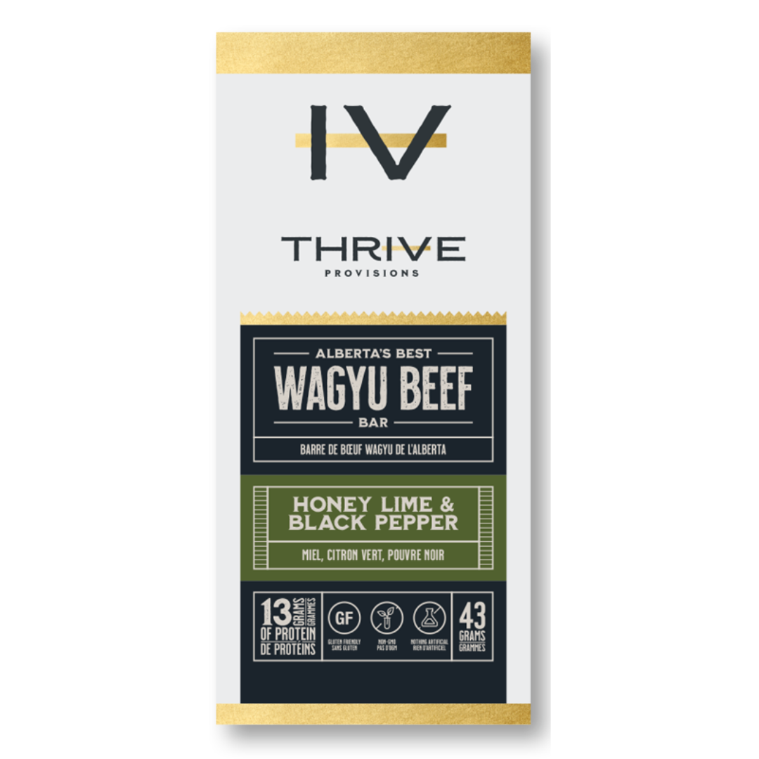 Thrive Provisions Barre de viande au miel, lime et poivre noir  / 43 g