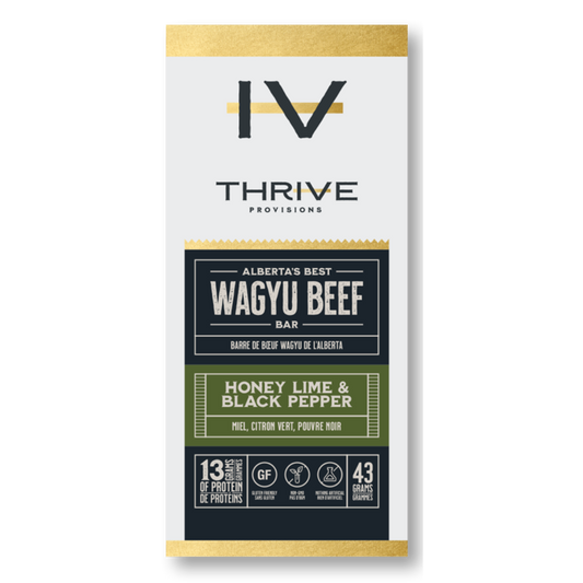 Thrive Provisions Barre de viande au miel, lime et poivre noir  / 43 g