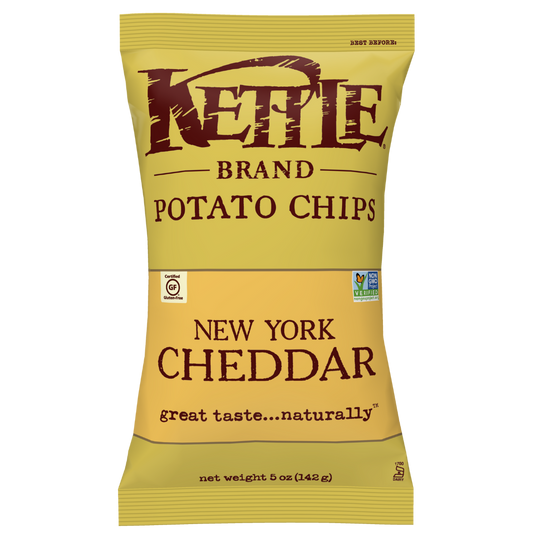 Kettle Cheddar Chips / 198g