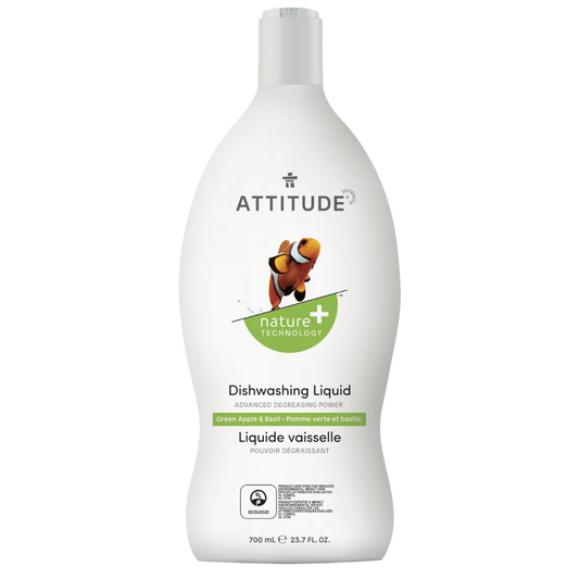 Attitude Liquide Vaisselle Pomme Verte et Basilic / 700ml