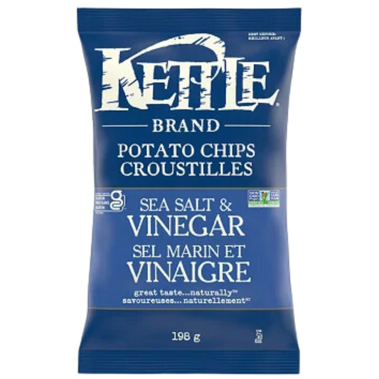 Kettle Sea Salt & Vinegar Chips / 198g