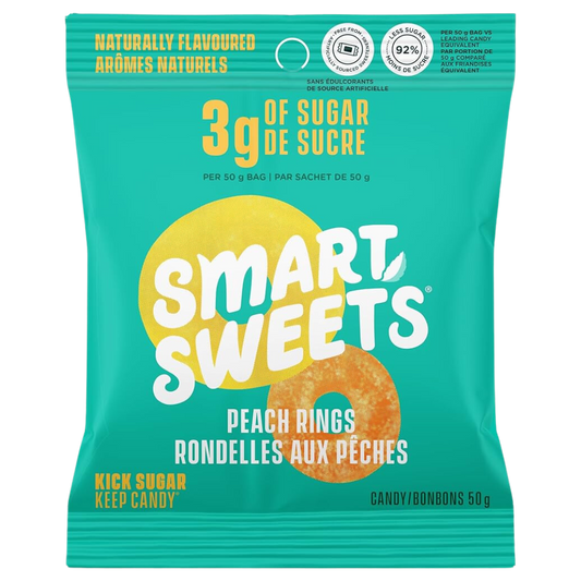 SmartSweets Peach Rings / 50g