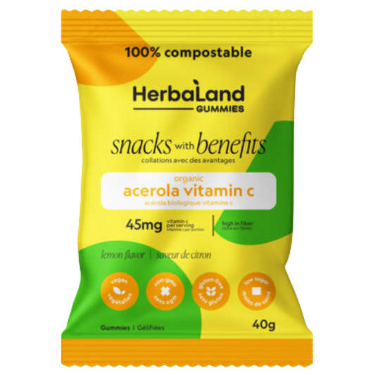 Herbaland Acerola Vitamin C Lemon Gummies / 40g