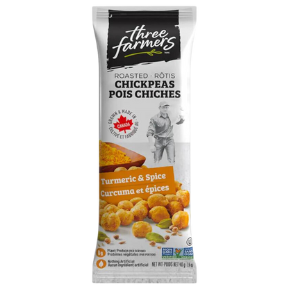 Three Farmers Chickpeas Turmeric Snack Packs / 40g