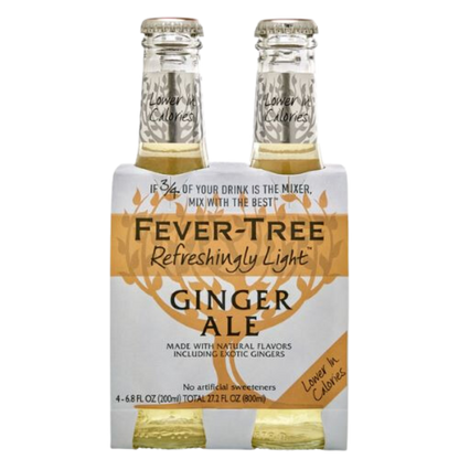 Fever Tree Light Ginger Ale / 4x200ml