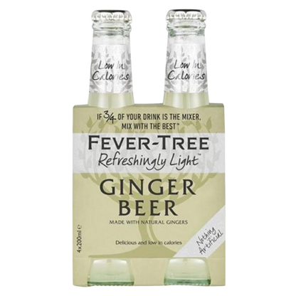 Fever Tree Light Ginger Beer / 4x200ml