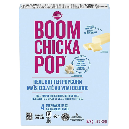 Boom Chicka Pop Butter Microwave Popcorn / 372g