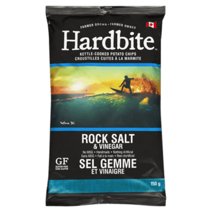 Hardbite Rock Salt & Vinegar Potato Chips / 150g