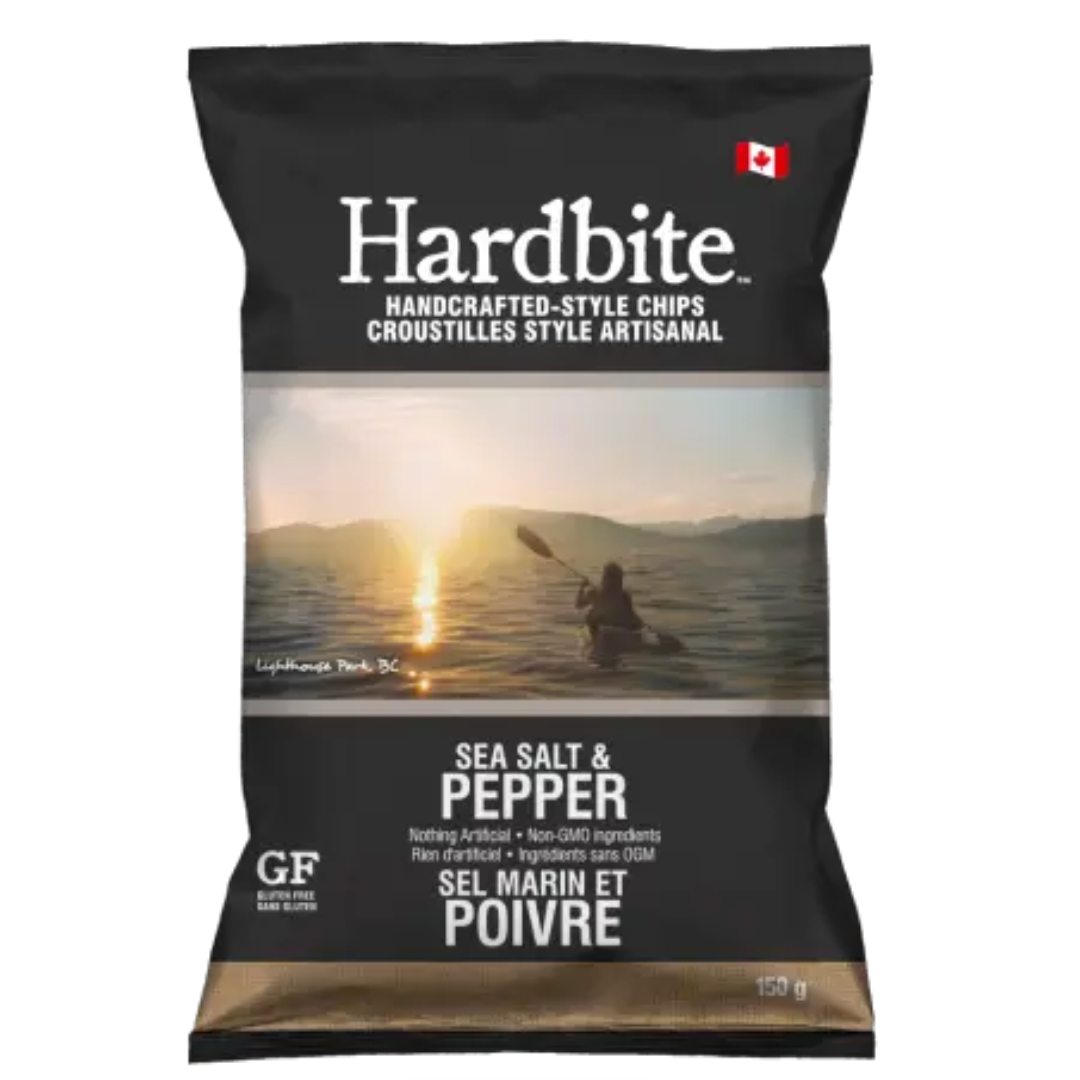 Hardbite Sea Salt & Pepper Chips / 150g