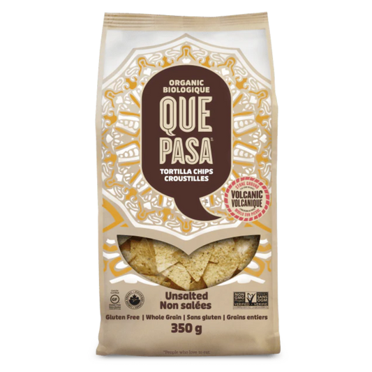 Que Pasa Unsalted Tortilla Chips / 350g