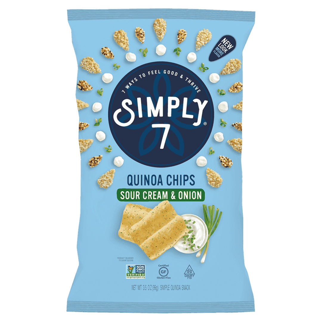 Simply 7 Quinoa Chip Sour Cream & Onion / 99g