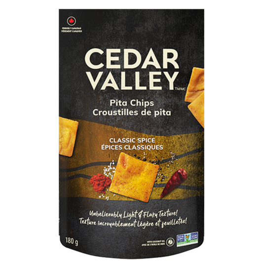 Cedar Valley Classic Spice Pita Chips / 180g