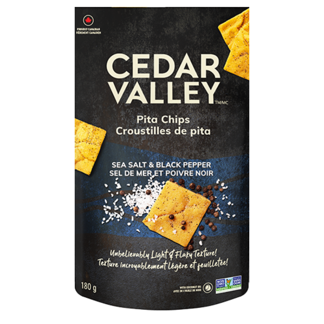 Cedar Valley Sea Salt Pita Chips / 180g