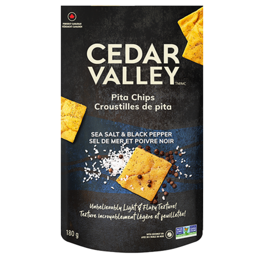 Cedar Valley Sea Salt Pita Chips / 180g