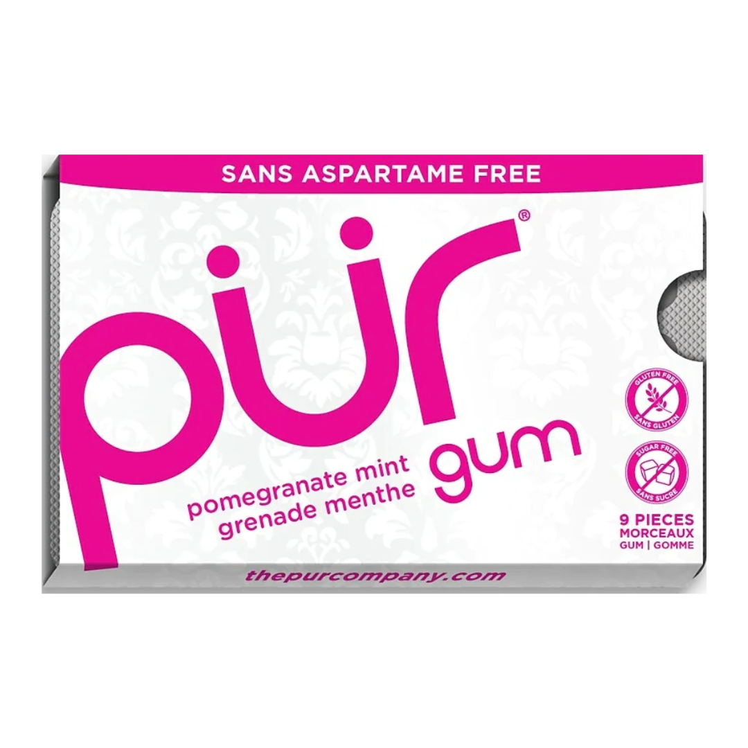 Pur Pomegranate Mint Gum / 12.6g