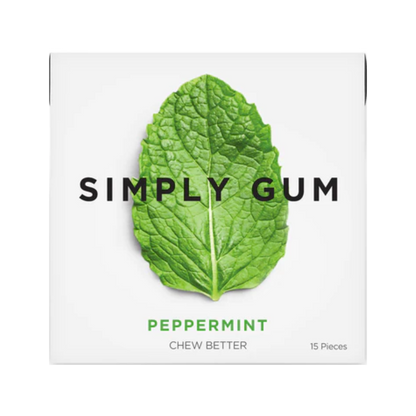 Simply Gum Peppermint Natural Chewing Gum / 15ct