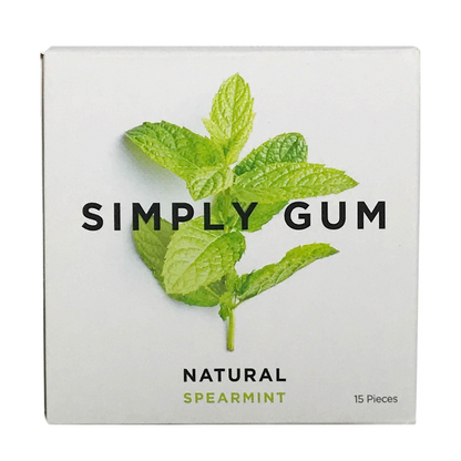 Simply Gum Spearmint Natural Chewing Gum / 15ct