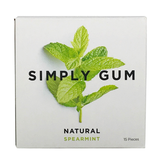 Simply Gum Gomme à mâcher naturelle à la menthe verte / 15ct