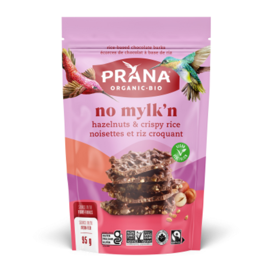 Prana Écorce de chocolat No Mylk'n Noisette et riz croustillant / 95g
