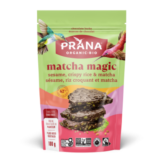 Prana Matcha Magic Dark Chocolate Bark / 100g