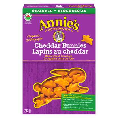 Annie's Cheddar Bunnies Crackers / 213g