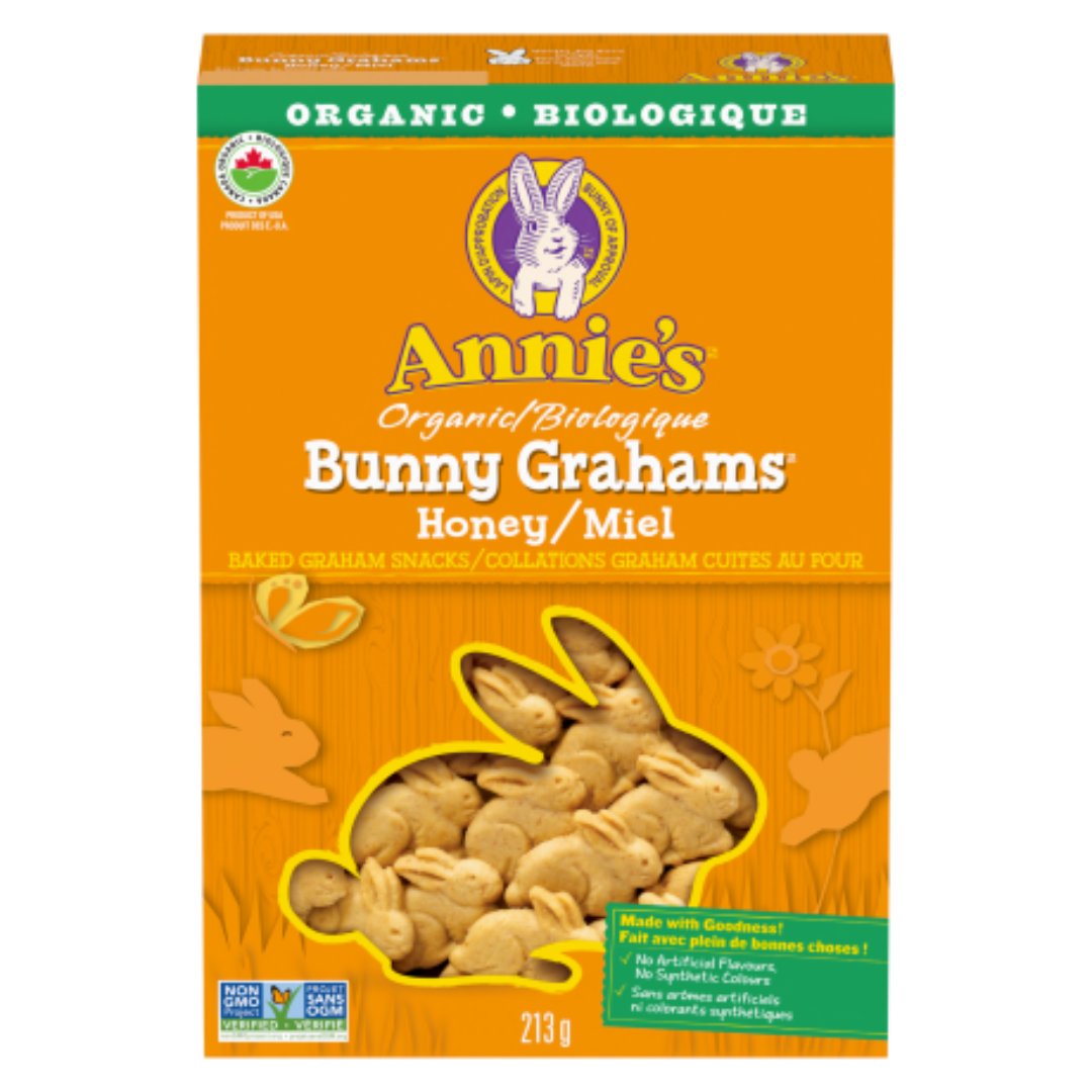 Annie's Biscuits Graham au miel en forme de lapin / 213g