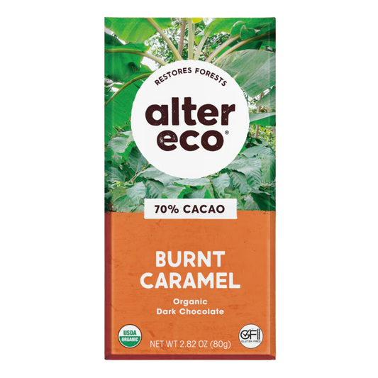 Alter Eco Burnt Caramel 70% Dark Chocolate / 80g
