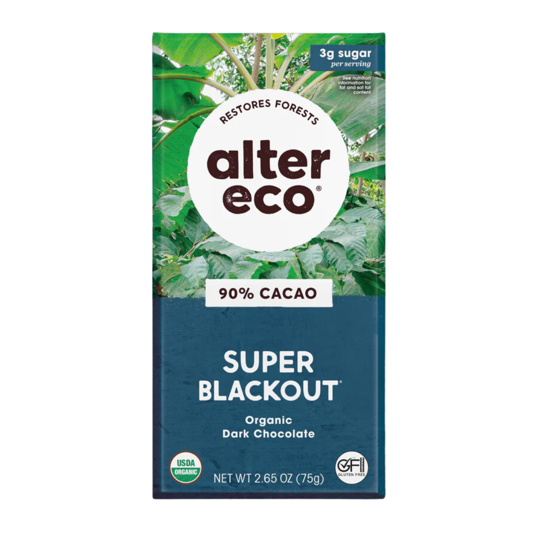 Alter Eco Super Blackout 90% Dark Chocolate / 80g