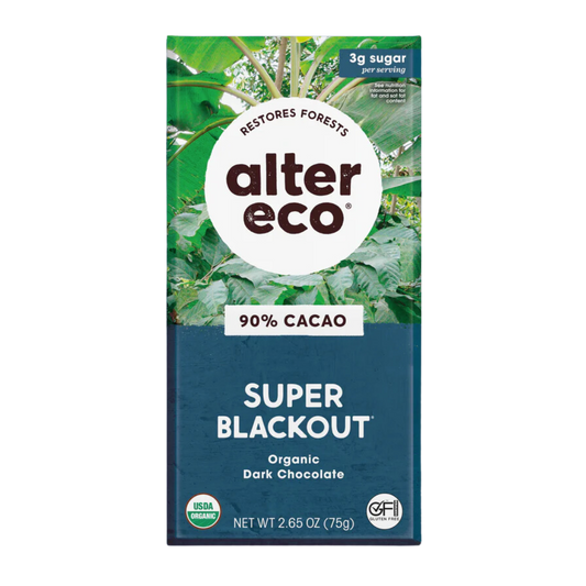 Alter Eco Chocolat Noir 90% Super Blackout / 80g