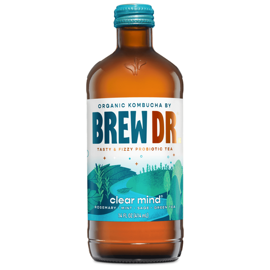 Brew Dr Clear Mind Rosemary Mint Kombucha / 414ml