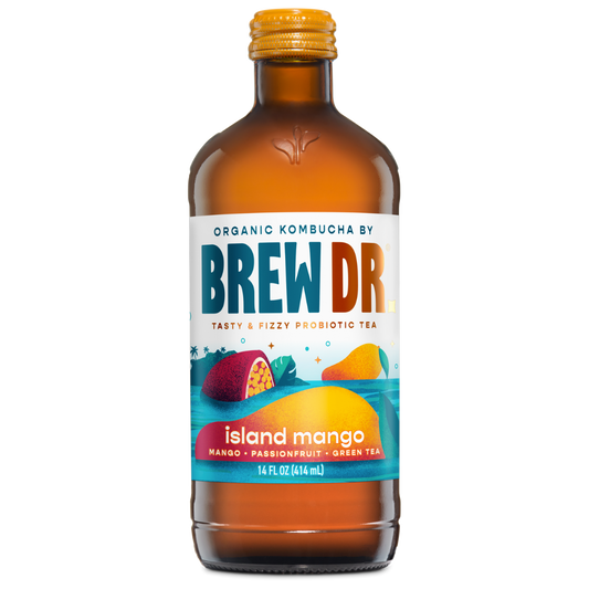 Brew Dr Island Mango Kombucha / 414ml