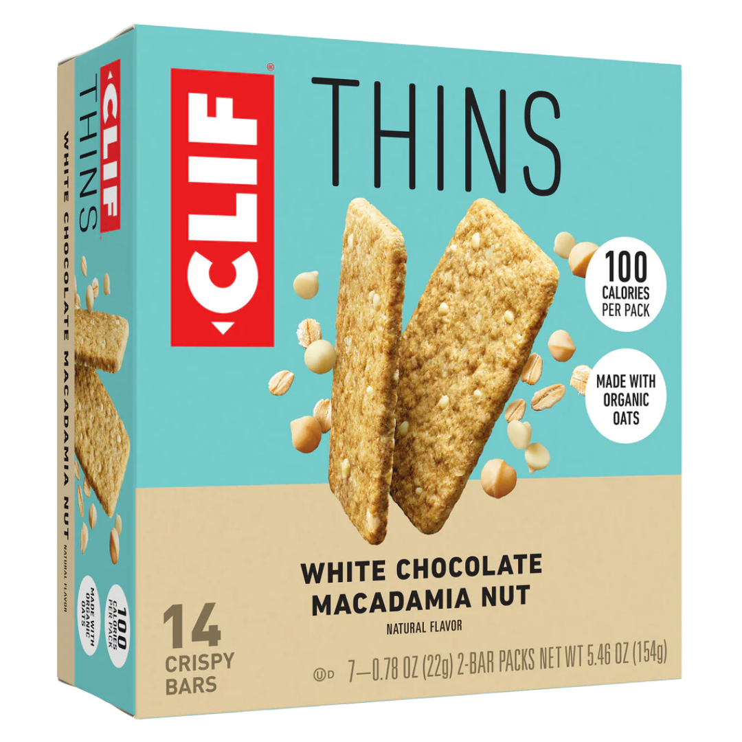 Clif Thins White Chocolate Macadamia Nut Box / 154g